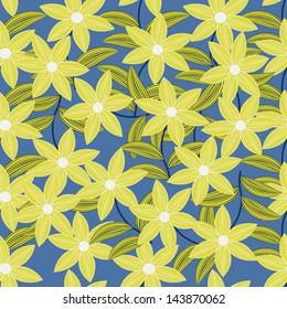 Seamless vector floral illustration