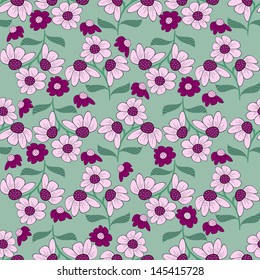 Seamless vector floral illustration