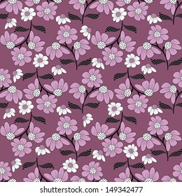Seamless vector floral illustration