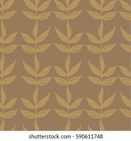 Seamless vector floral patter with tropical plants for textile, ceramics, fabric, print, cards, wrapping