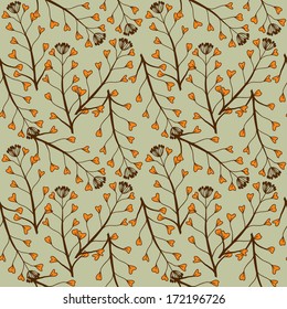 Seamless vector floral pattern
