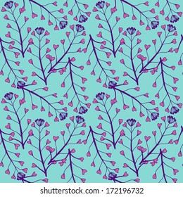 Seamless vector floral pattern