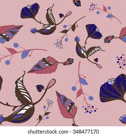 Seamless vector floral pattern
