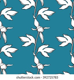 Seamless vector floral pattern