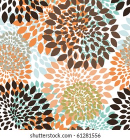 Seamless vector floral pattern.