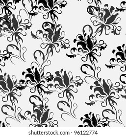 Seamless vector floral pattern