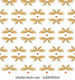 Seamless vector floral pattern with abstract flowers.