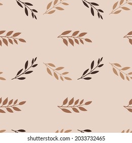 Nahtlose Vektorgrafik von Herbstblättern für Textilien, Tapeten und Scrapbooking