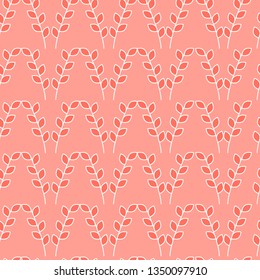 Seamless vector floral pattern with blue and coral-pink shades of flowers that can be used for your wallpapers, backgrounds, background images, fabric patterns, clothing prints, labels Vector graphics