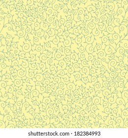 Seamless vector floral pattern. Seamless pattern can be used for wallpaper, pattern fills, web page background,surface textures.