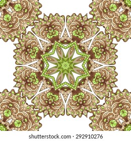 Seamless vector floral  pattern, pattern can be used for wallpaper, pattern fills, surface textures 