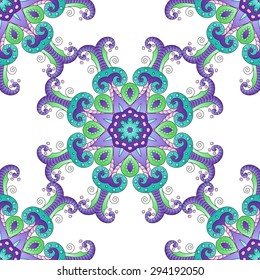 Seamless vector floral  pattern, pattern can be used for wallpaper, pattern fills, surface textures 