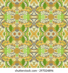 Seamless vector floral  pattern, pattern can be used for wallpaper, pattern fills, surface textures 