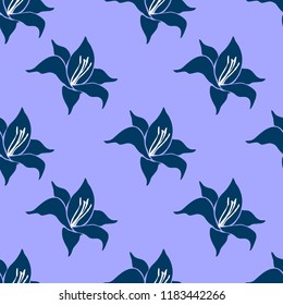 Seamless vector floral pattern. Colorful background