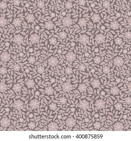 Seamless vector floral pattern with colorful fantasy plants and flowers, pattern can be used for wallpaper, pattern fills, web page background, surface textures