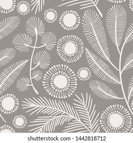 Seamless vector floral pattern. Delicate  botanical background