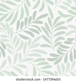 Seamless vector floral pattern. Delicate subtle botanical background