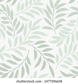 Seamless vector floral pattern. Delicate subtle botanical background