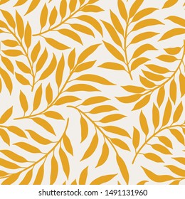 Seamless vector floral pattern. Delicate  botanical background