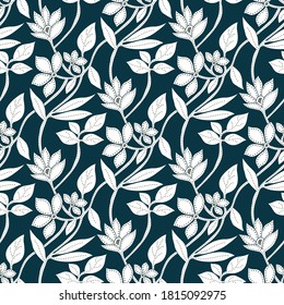 Seamless vector floral pattern design