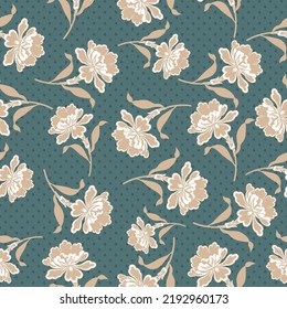 Seamless vector floral pattern design