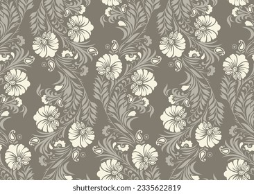 Seamless vector floral pattern design