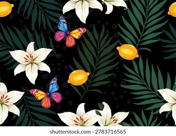 Seamless vector floral pattern