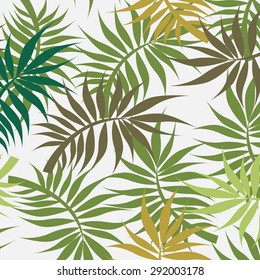 Seamless vector floral pattern. For easy making seamless pattern just drag all group into swatches bar, and use it for filling any contours.
