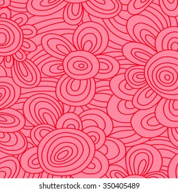 Seamless vector floral pattern. For easy making seamless pattern just drag all group into swatches bar, and use it for filling any contours. EPS