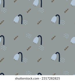 Seamless vector floral pattern for fabric and printing