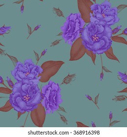 Seamless vector floral pattern. Illustration Victorian style. Vintage luxury decoration of garden roses. Series flower design in a unique technique.