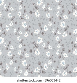 Seamless vector floral pattern, vector illustration