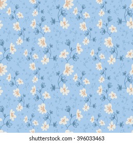 Seamless vector floral pattern, vector illustration