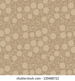 Seamless  vector  floral pattern, japanese style