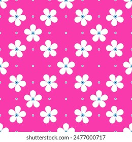 Seamless vector floral pattern. Just a bright design for textiles, wallpaper, covers, fabrics, surfaces.