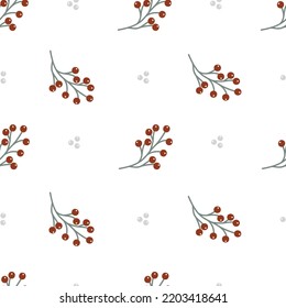 Patrón floral vectorial sin foco. El ornamento puede utilizarse como papel pintado y textil. Ilustración vectorial.