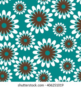 Patrón floral vectorial transparente. El adorno puede utilizarse como papel tapiz.