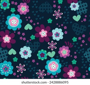 Delicate mint seamless pattern for fabric, cover, postcard