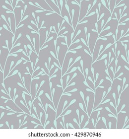 Seamless vector floral pattern. Retro pattern. Ornament can be used as wallpaper. Vector illustration.