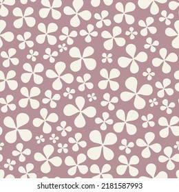 Seamless vector  floral pattern. Small disy flower background.