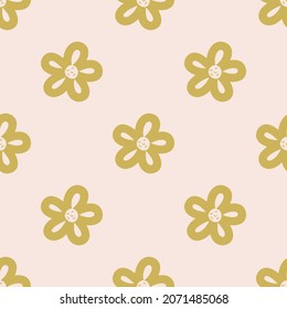 Seamless vector floral pattern. Stylish background for design, fabric, textile etc.	