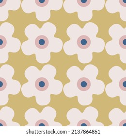 Seamless vector floral pattern. Stylish background for design, fabric, textile etc.