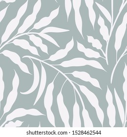 Seamless vector floral pattern. Subtle botanical background 