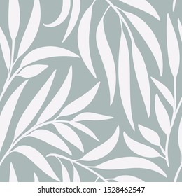 Seamless vector floral pattern. Subtle botanical background 