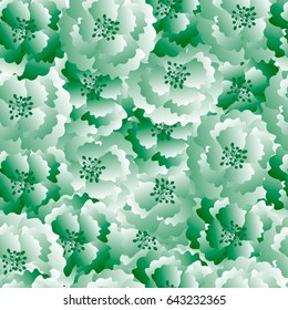 Seamless vector floral pattern for textiles, fabrics, wall-coverings, interior, wallpaper. Seamless pattern of summer flowers and leaves.