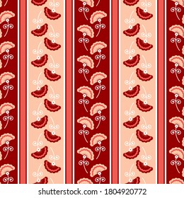 Seamless vector floral pattern. Vintage background with flowers. Decorative ornament for printing on wallpaper, textiles.