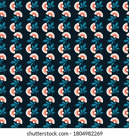 Seamless vector floral pattern. Vintage background with flowers. Decorative ornament for printing on fabrics, wallpaper.