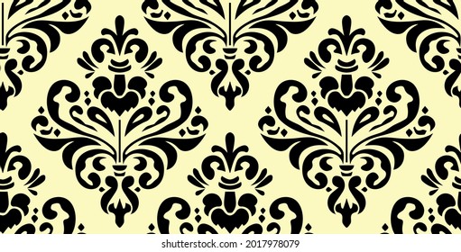 Seamless vector floral pattern. Vintage clasic pattern ornament.
