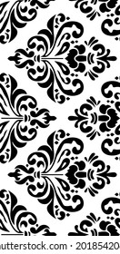 Seamless vector floral pattern. Vintage clasic pattern ornament.
