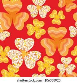 Seamless vector floral spring pattern 